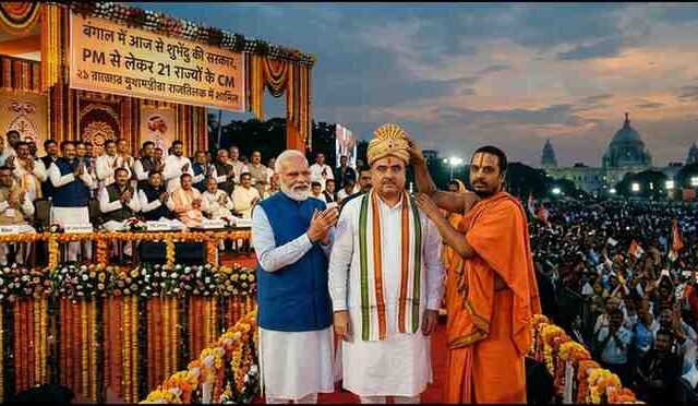 आज शुभेंदु अधिकारी बनेंगे बंगाल के नए CM