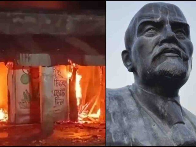 बंगाल चुनाव हिंसा LIVE: लेनिन मूर्ति तोड़ी, TMC दफ्तर कब्जा, आगजनी